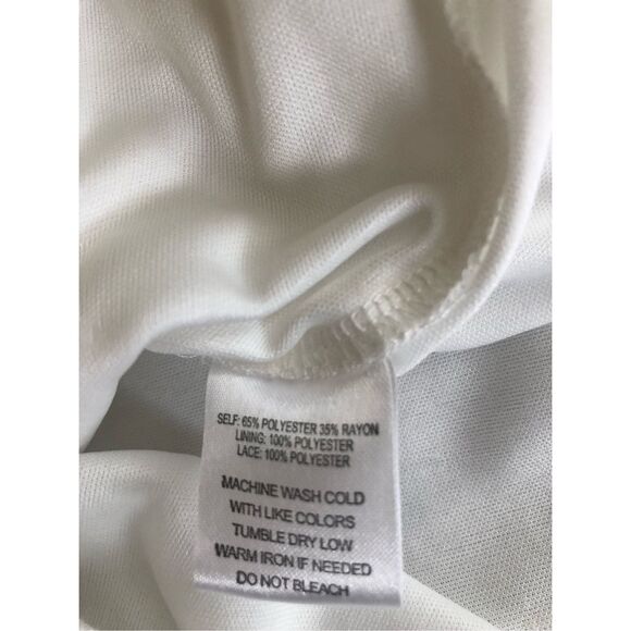 Indigo Rose Crochet Layered Dress Front Buttons SZ M - Picture 12 of 12